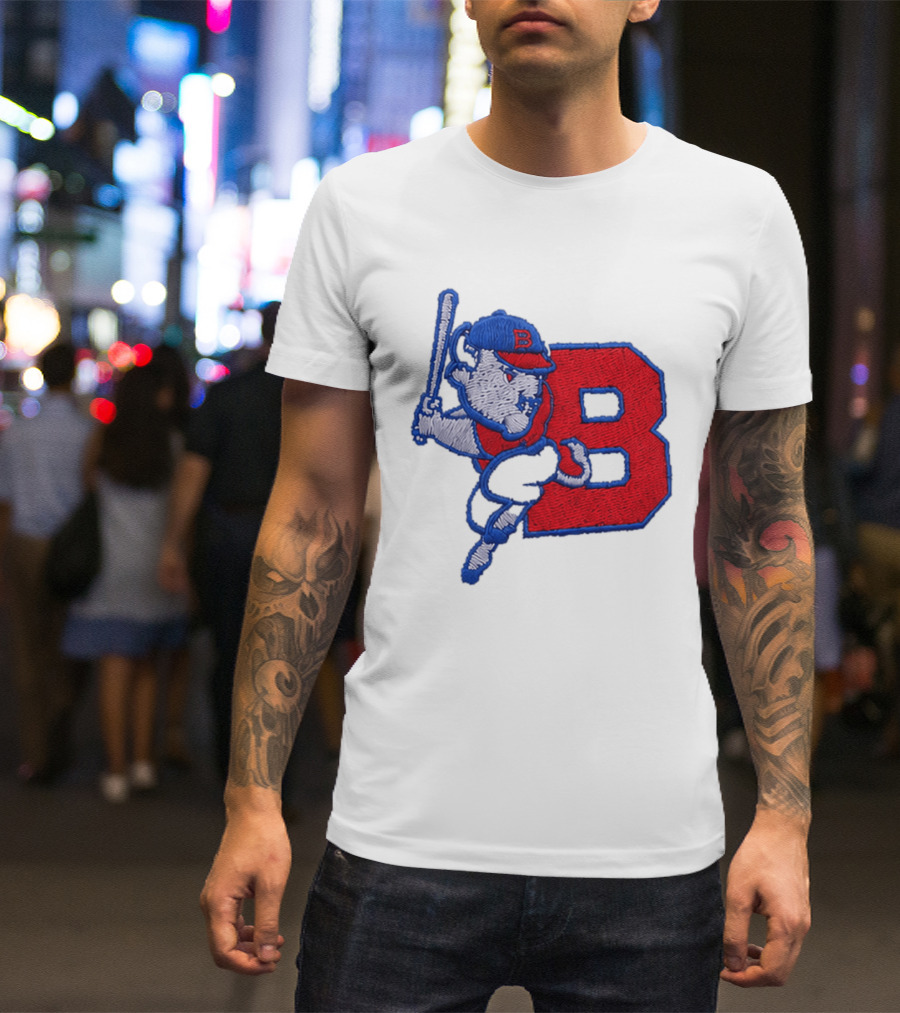 2026 Buffalo Bisons Big League Chew B Logo Baseball Bat Hitting Buffalo Embroidery Hat T-Shirt