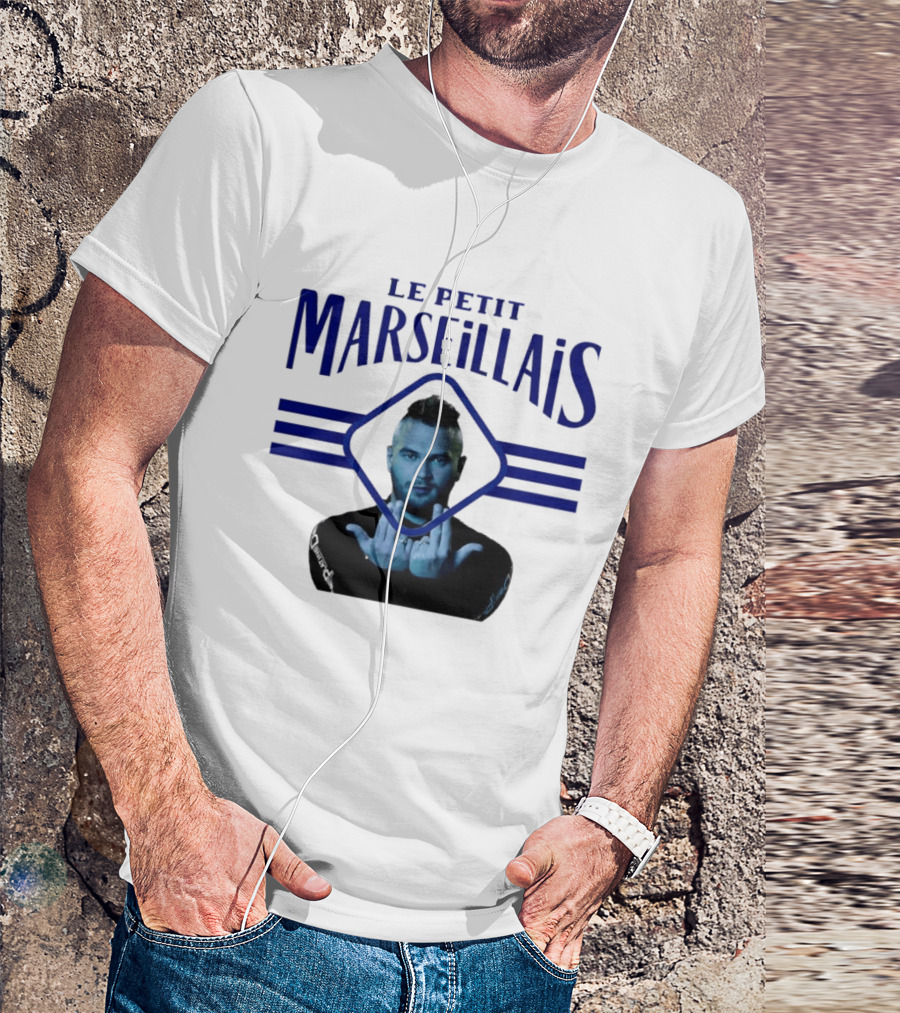 Le Petit Marseillais Blue Logo With Man In Diamond Frame T-Shirt