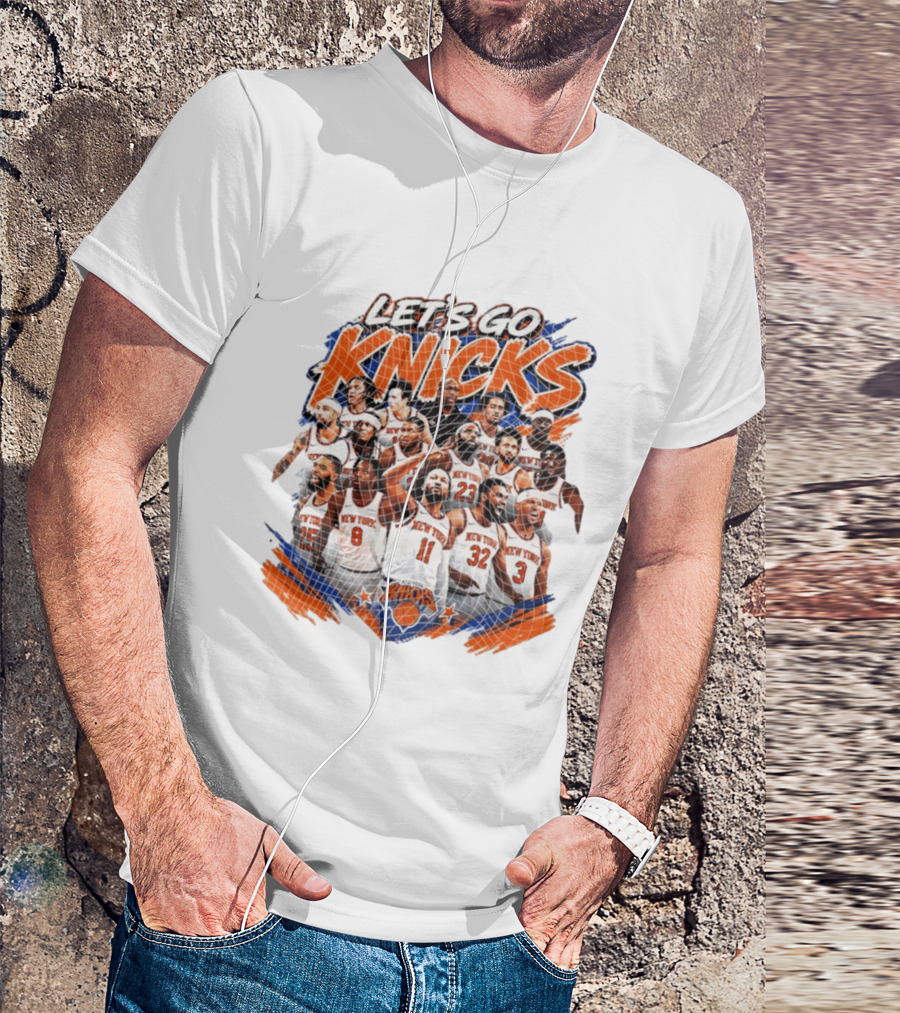 Let's Go Knicks New York Knicks Basketball 2026 Team Players T-Shirt