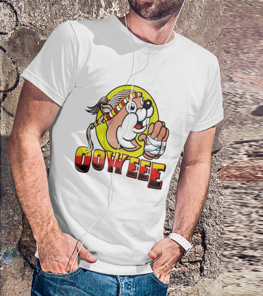 Buc Ees Muay Thai Beaver Ooweee Fighter T-Shirt