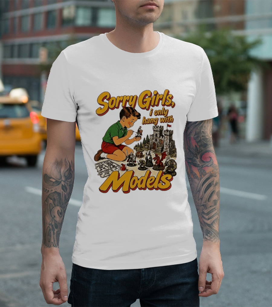Sorry Girls I Only Hang With Models Vintage Wizard Castle Playset T-Shirt