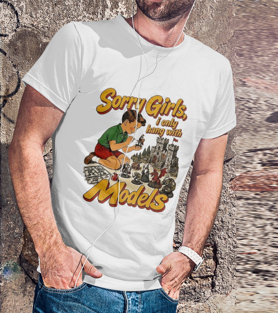 Sorry Girls I Only Hang With Models Vintage Wizard Castle Playset T-Shirt