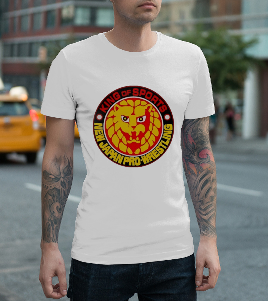 King Of Sports New Japan Pro Wrestling Lion T-Shirt