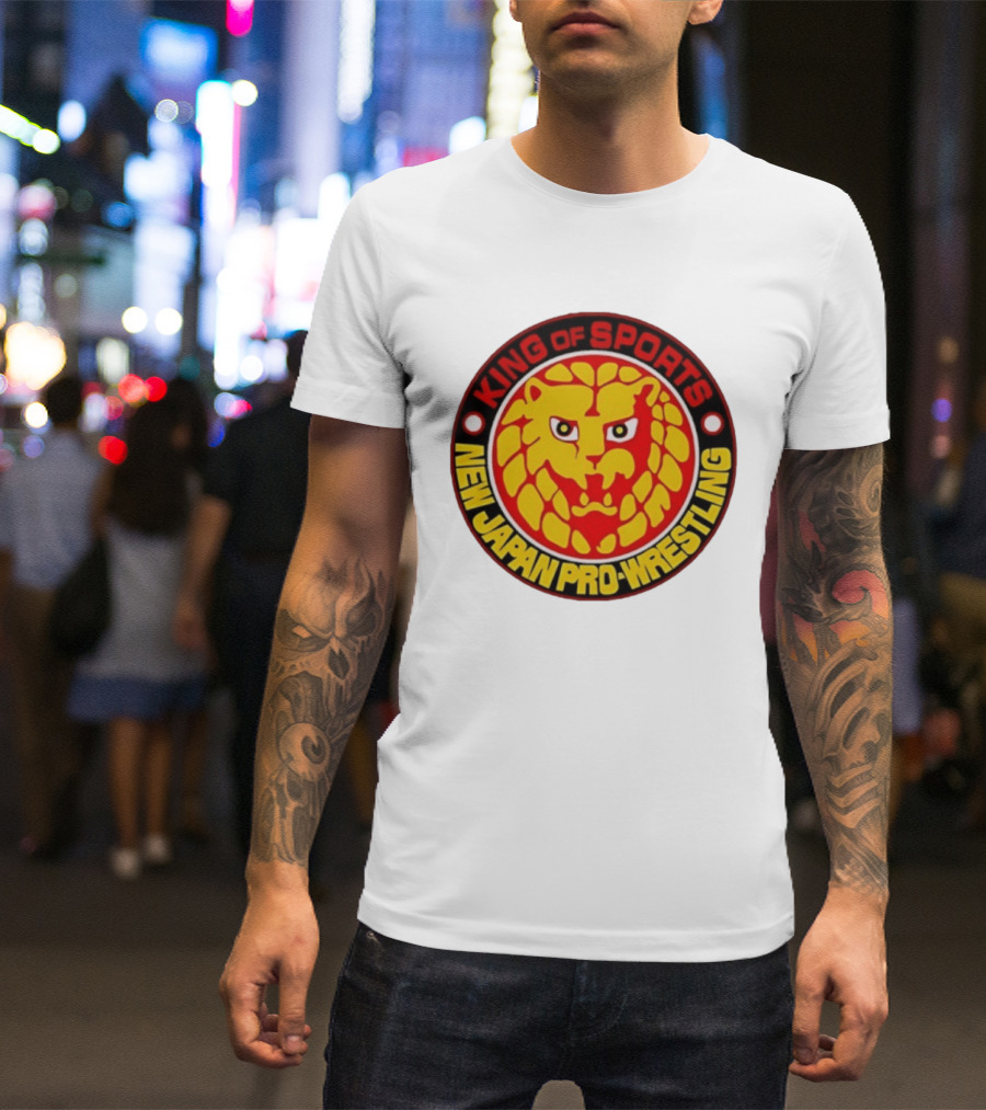 King Of Sports New Japan Pro Wrestling Lion T-Shirt