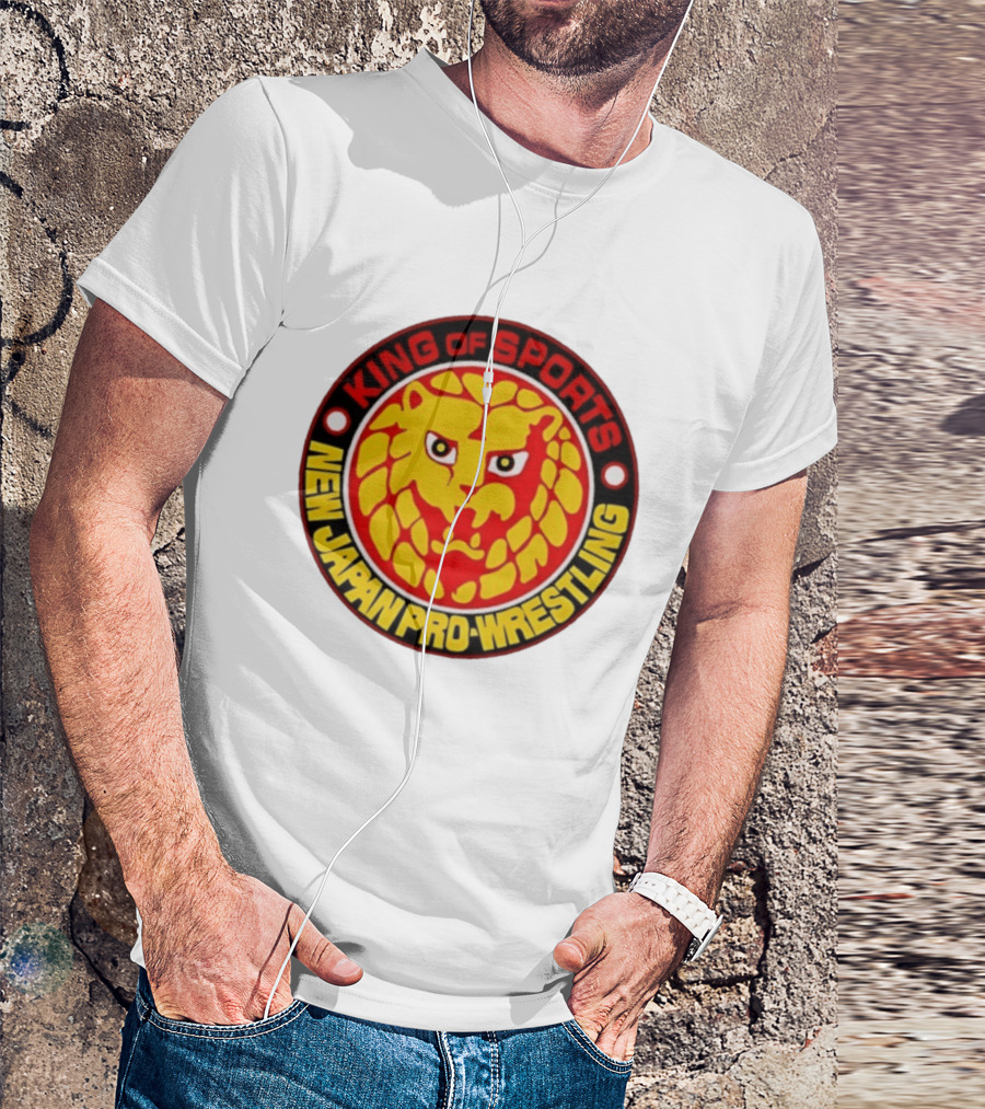 King Of Sports New Japan Pro Wrestling Lion T-Shirt