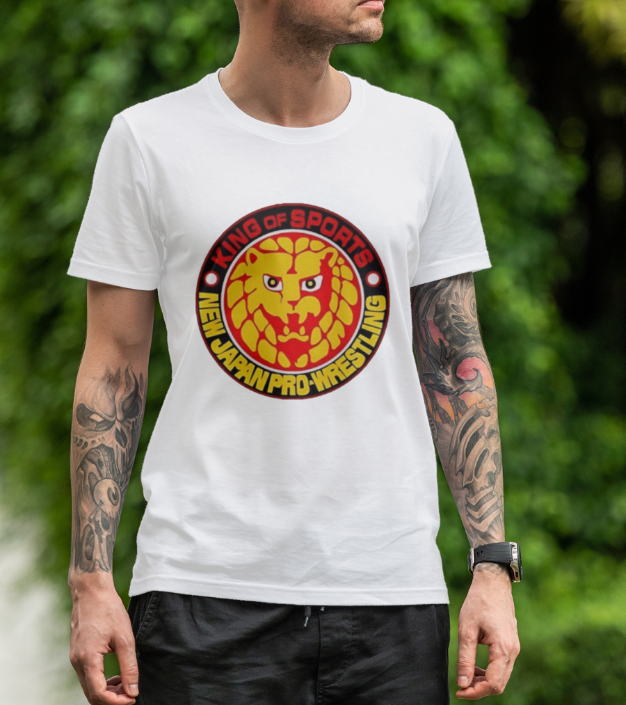 King Of Sports New Japan Pro Wrestling Lion T-Shirt