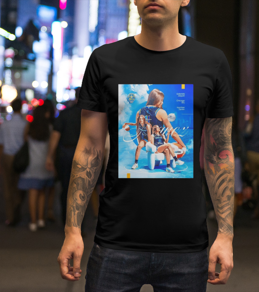 Chicago Sky Gabriela Jaquez Number Eleven Basketball T-Shirt