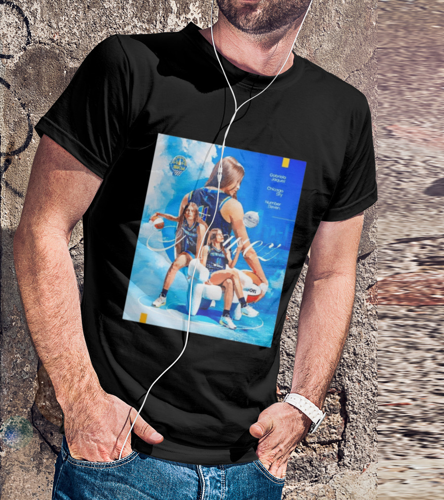 Chicago Sky Gabriela Jaquez Number Eleven Basketball T-Shirt