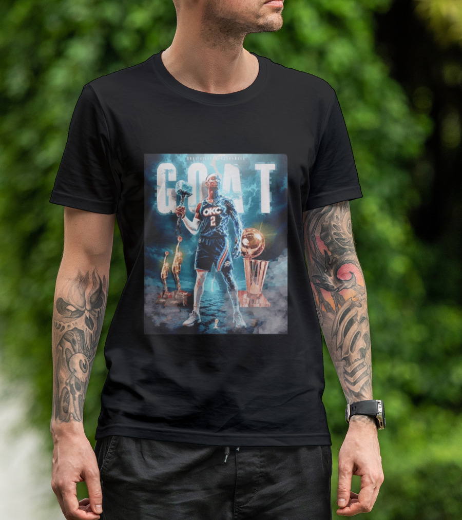 GOAT Shai Gilgeous Alexander OKC Thunder MVP And Awards T-Shirt