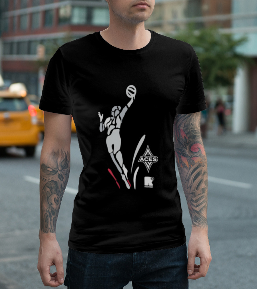 WNBA Las Vegas Aces Round21 Victory Dunk T-Shirt
