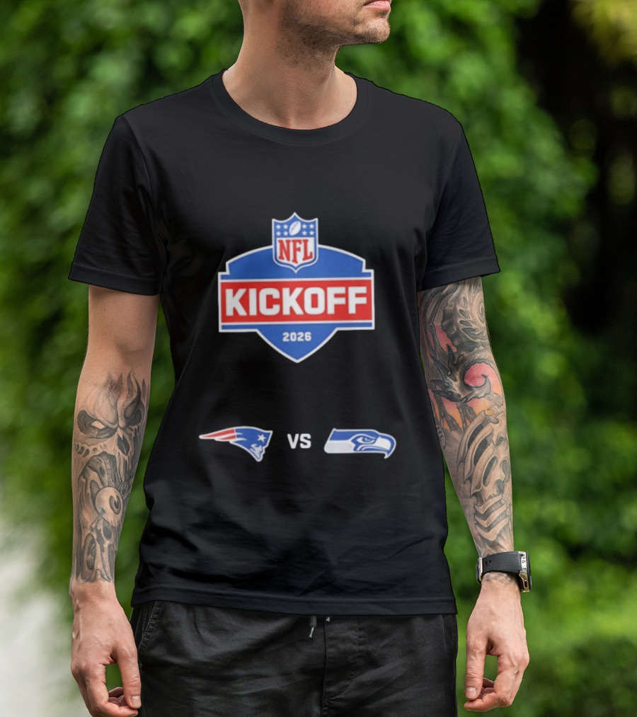 NFL Kickoff 2026 New England Patriots Vs Seattle Seahawks Matchup T-Shirt