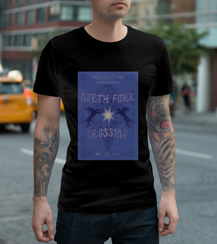 North Fork Crossing Pine Creek Lodge Livingston Montana May 29 2026 T-Shirt