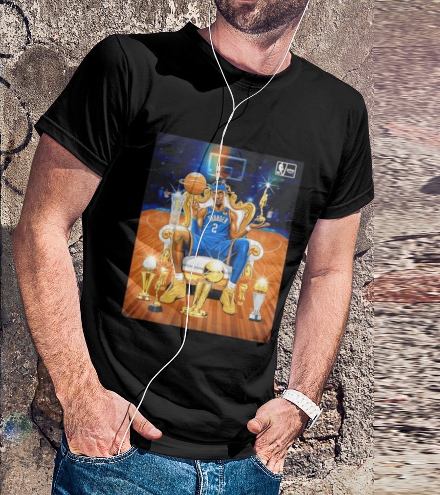 Shai Gilgeous Alexander Thunder NBA MVP 2025 26 Trophy Collection T-Shirt