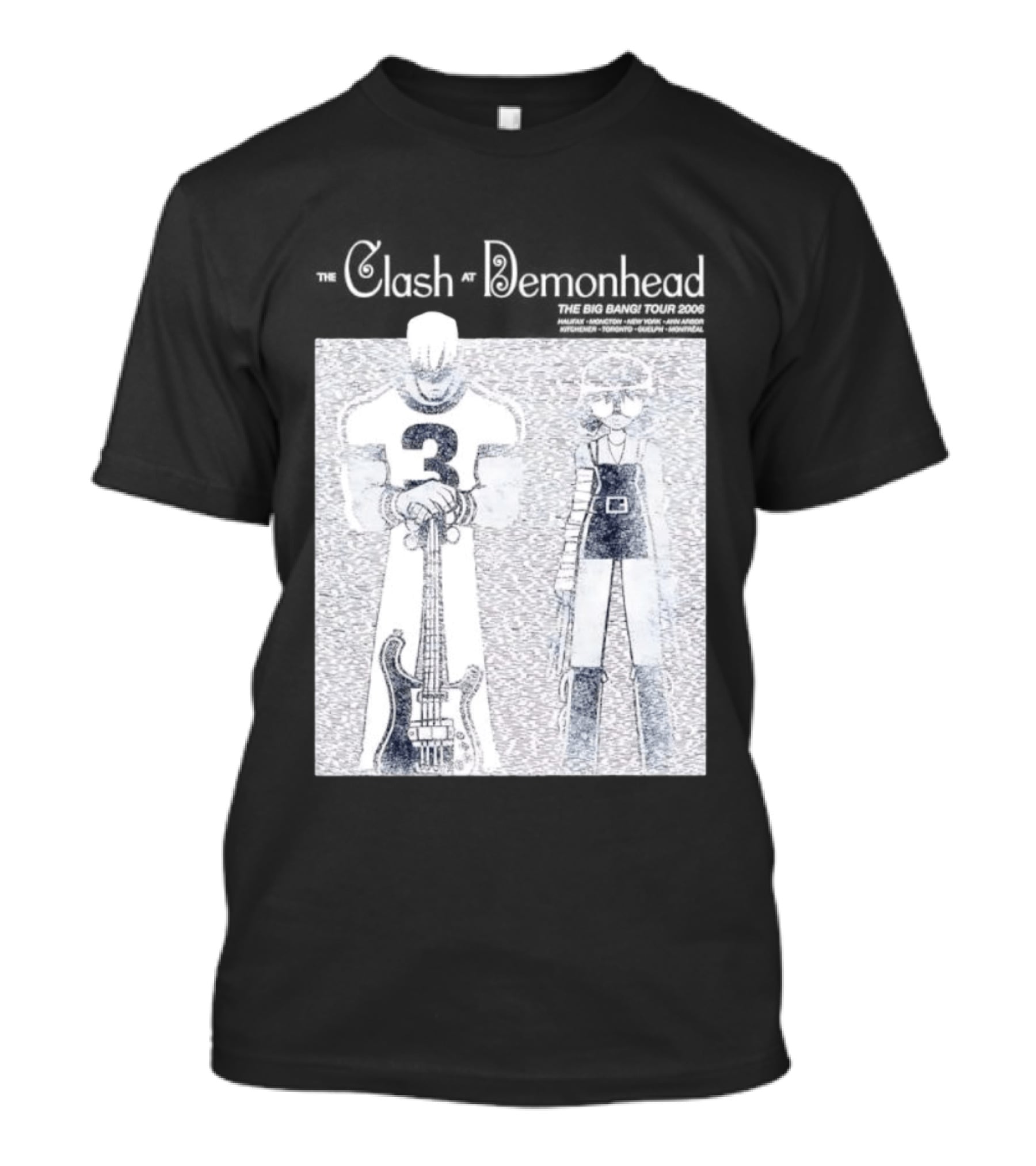 The Clash At Demonhead The Big Bang Tour 2006 Band Art Comic T-Shirt