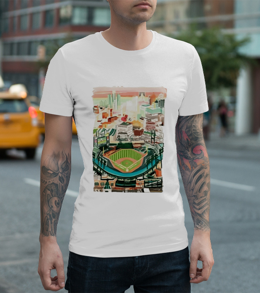 2026 Tigers Up Next Stadium Skyline Baseball Field T-Shirt