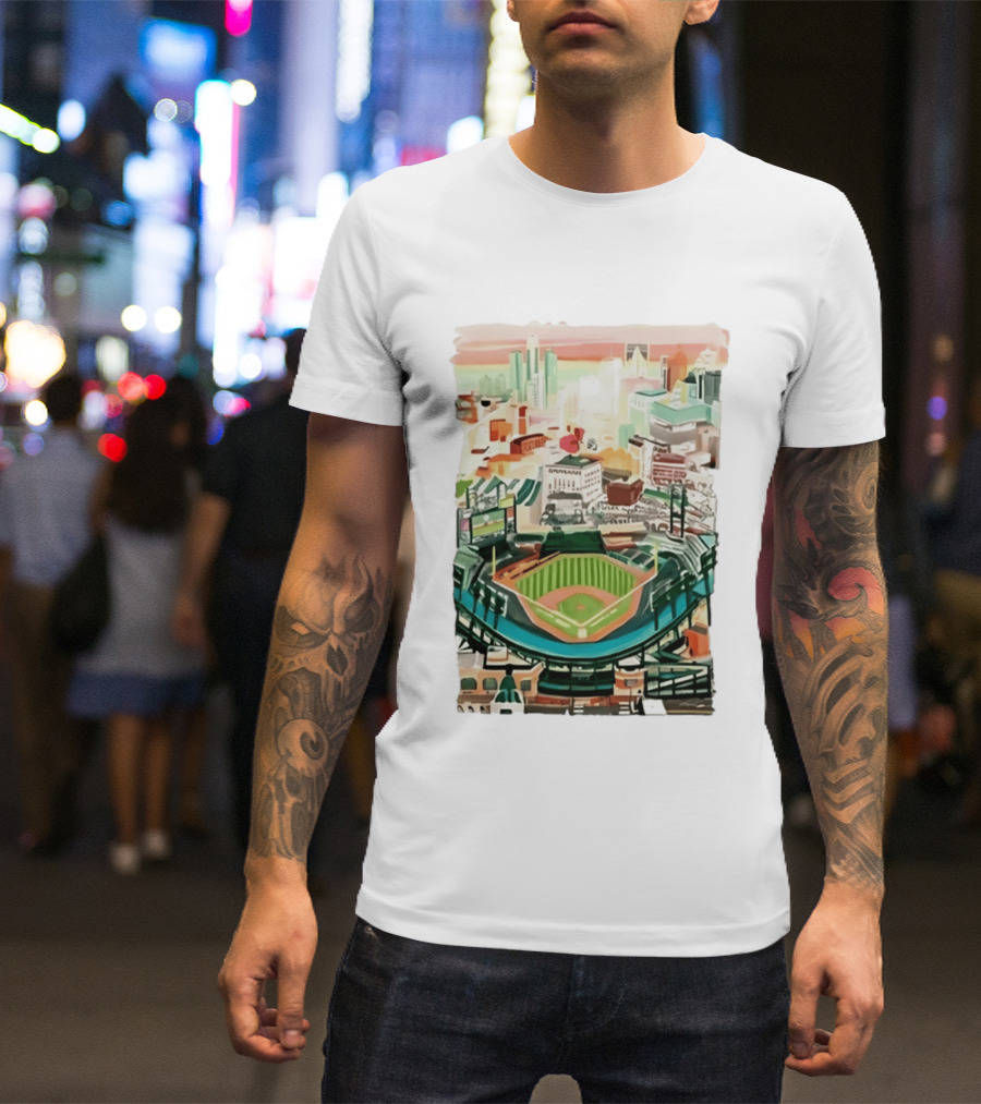 2026 Tigers Up Next Stadium Skyline Baseball Field T-Shirt