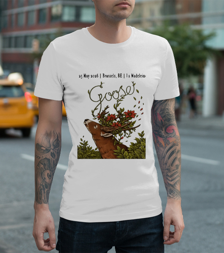 Goose 25 May 2026 Brussels BE La Madelein Deer With Floral Antlers T-Shirt