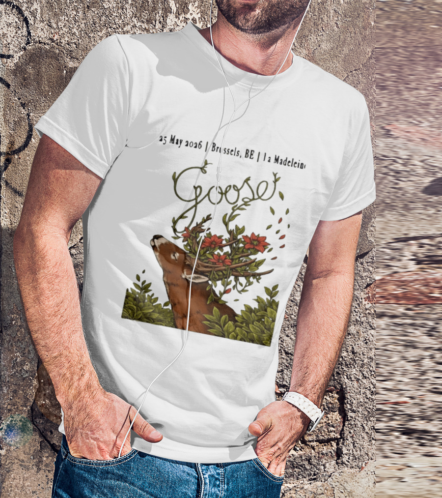 Goose 25 May 2026 Brussels BE La Madelein Deer With Floral Antlers T-Shirt