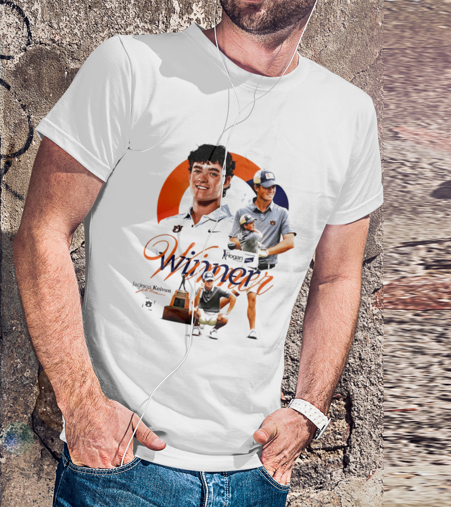 Jackson Koivun Auburn Golf Winner 2026 Trophy Nike Auburn University Golfers T-Shirt