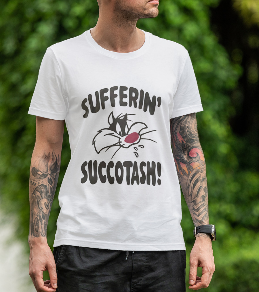 Looney Tunes Sylvester Sufferin' Succotash Catchphrase T-Shirt