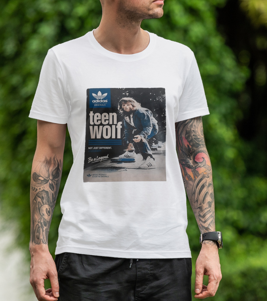 Adidas Originals Teen Wolf Be A Legend Not Just Different Legendary Skater T-Shirt