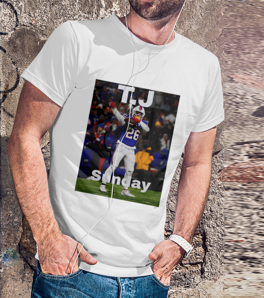 T.J. 26 Buffalo Bills Sunday T-Shirt