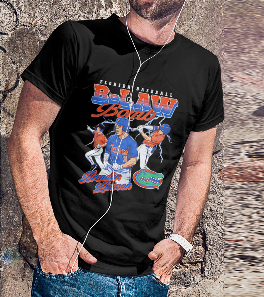 Florida Baseball B Law Bomb Brendan Lawson Gators T-Shirt