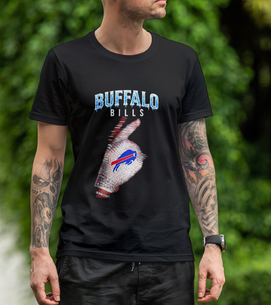 Buffalo Bills Iceman Glove Gesture 2026 T-Shirt