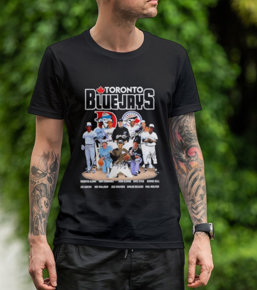 Toronto Blue Jays Player Signatures Featuring Springer Guerrero Bichette Gausman T-Shirt