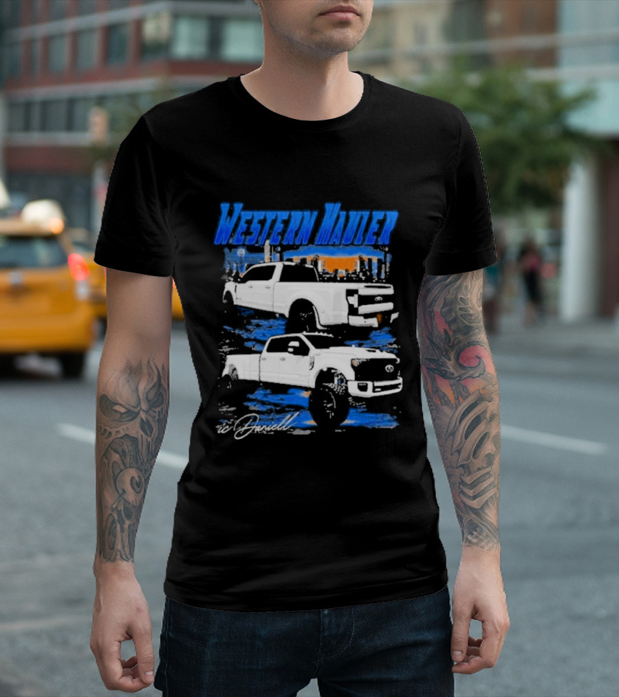 Icdaniell Ford F350 Dually Western Hauler Trucks T-Shirt