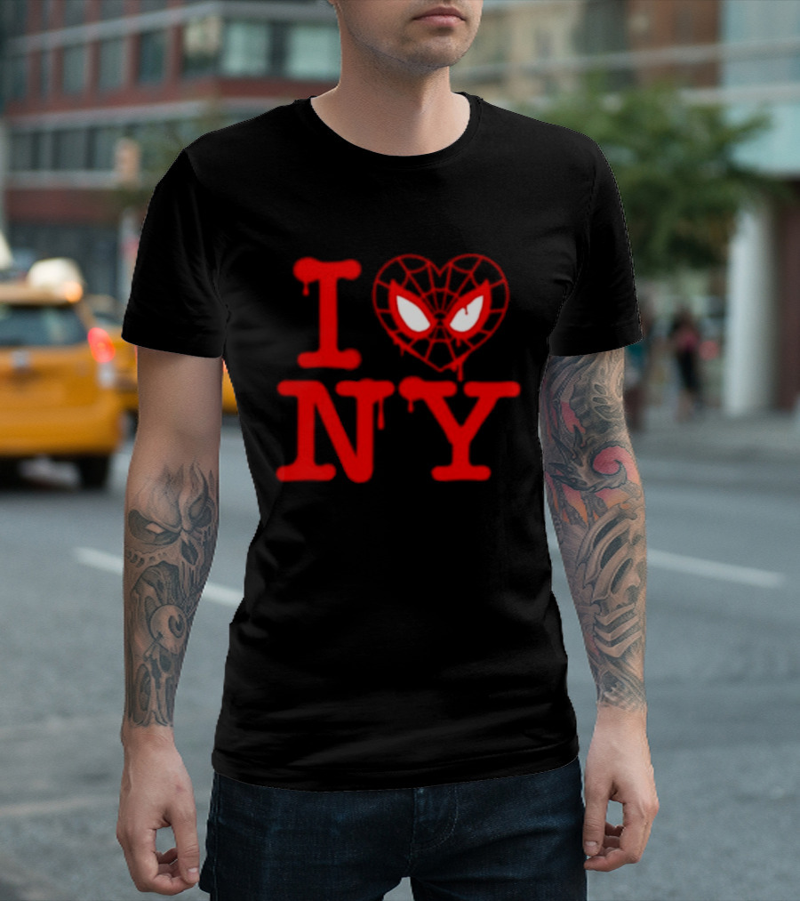 I Heart NY Spider Mask T-Shirt