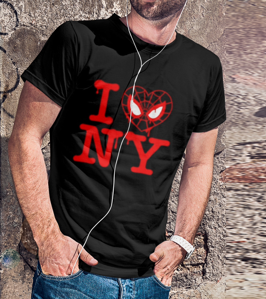 I Heart NY Spider Mask T-Shirt