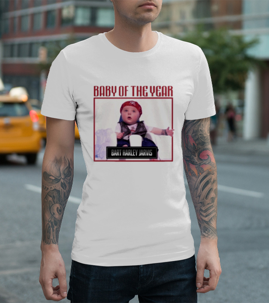 Bart Harley Jarvis Baby Of The Year Winner In Bandana And Vest T-Shirt