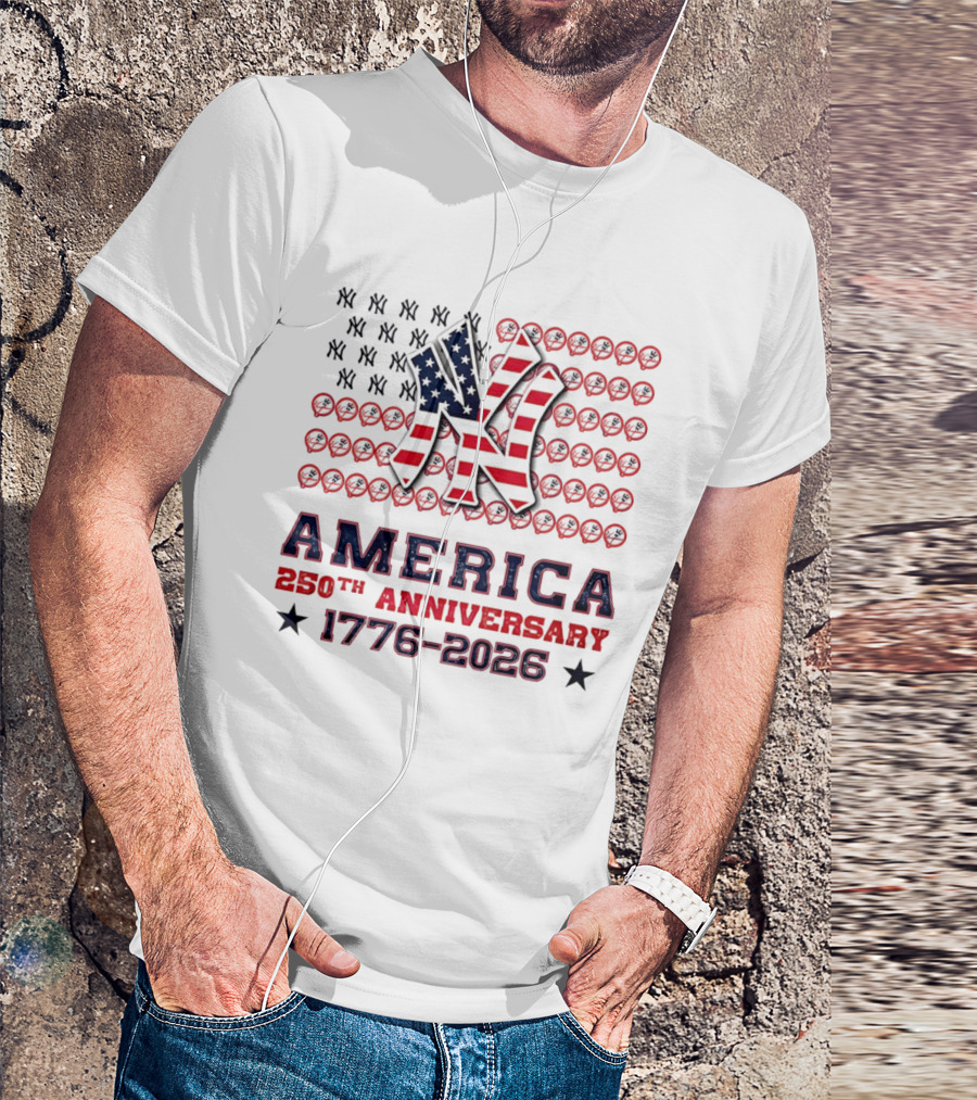 New York Yankees America 250th Anniversary Celebration 1776 2026 T-Shirt