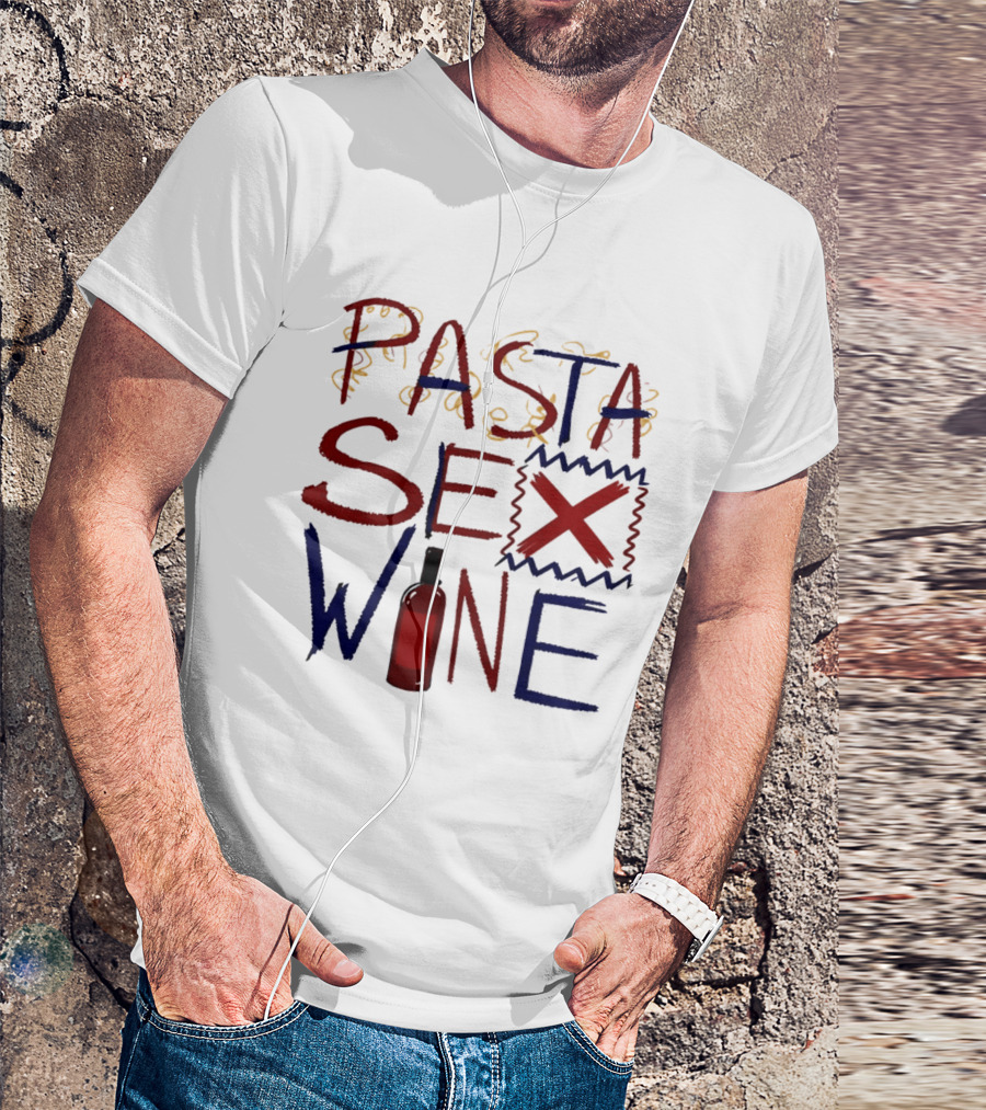 Pasta Sex Wine Bottle T-Shirt