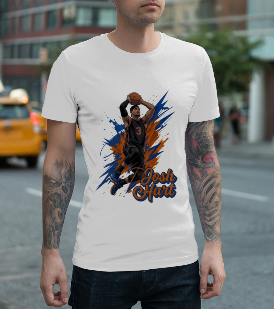 Josh Hart New York Knicks Basketball Number 3 T-Shirt