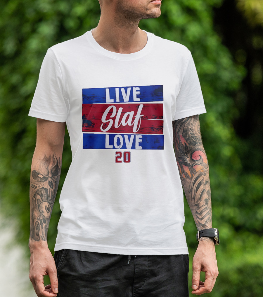 Live Slaf Love 20 Juraj Slafkovsky Montreal Canadiens NHL T-Shirt
