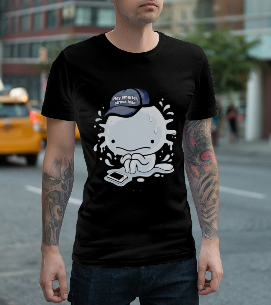Axolotl Play Smarter Stress Less Hat And Phone T-Shirt