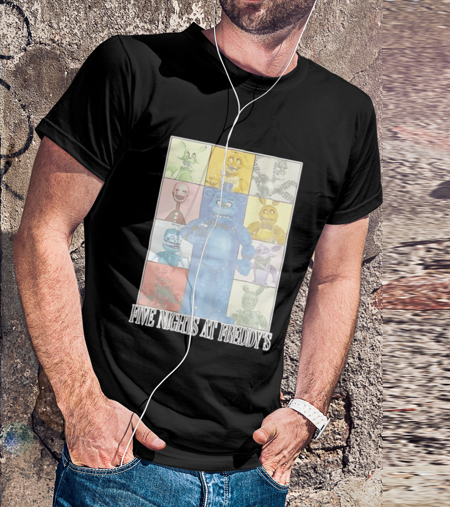 Five Nights At Freddy's The Eras Tour Animatronics Characters T-Shirt