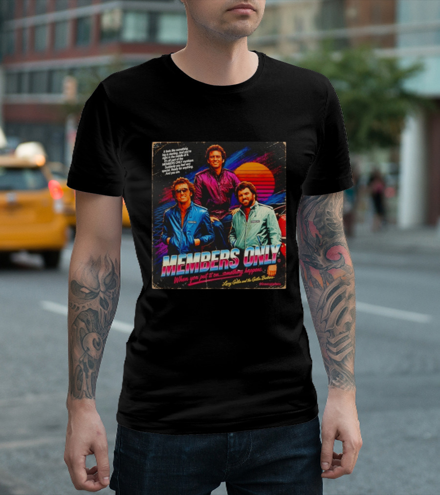 MEMBERS ONLY Larry Gatlin And The Gatlin Brothers Nostalgic 80s Style With Sunset T-Shirt