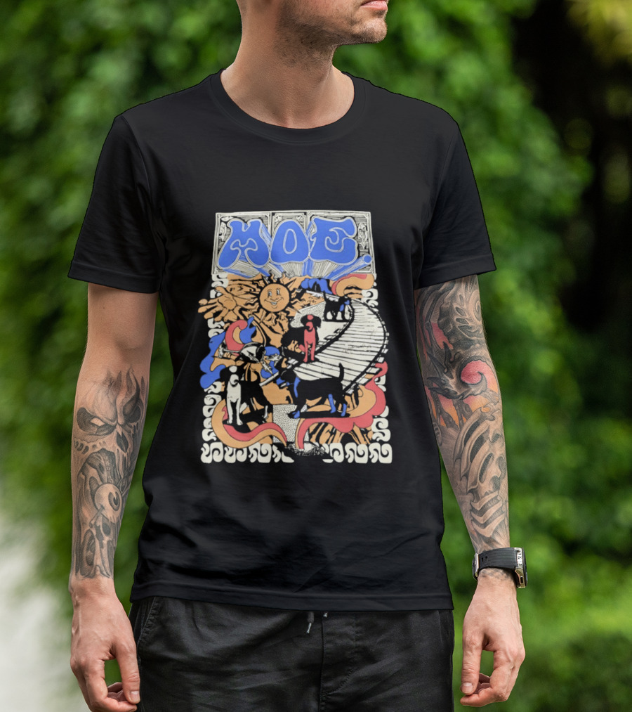 MOE Colorful Sun And Figures Pathway T-Shirt