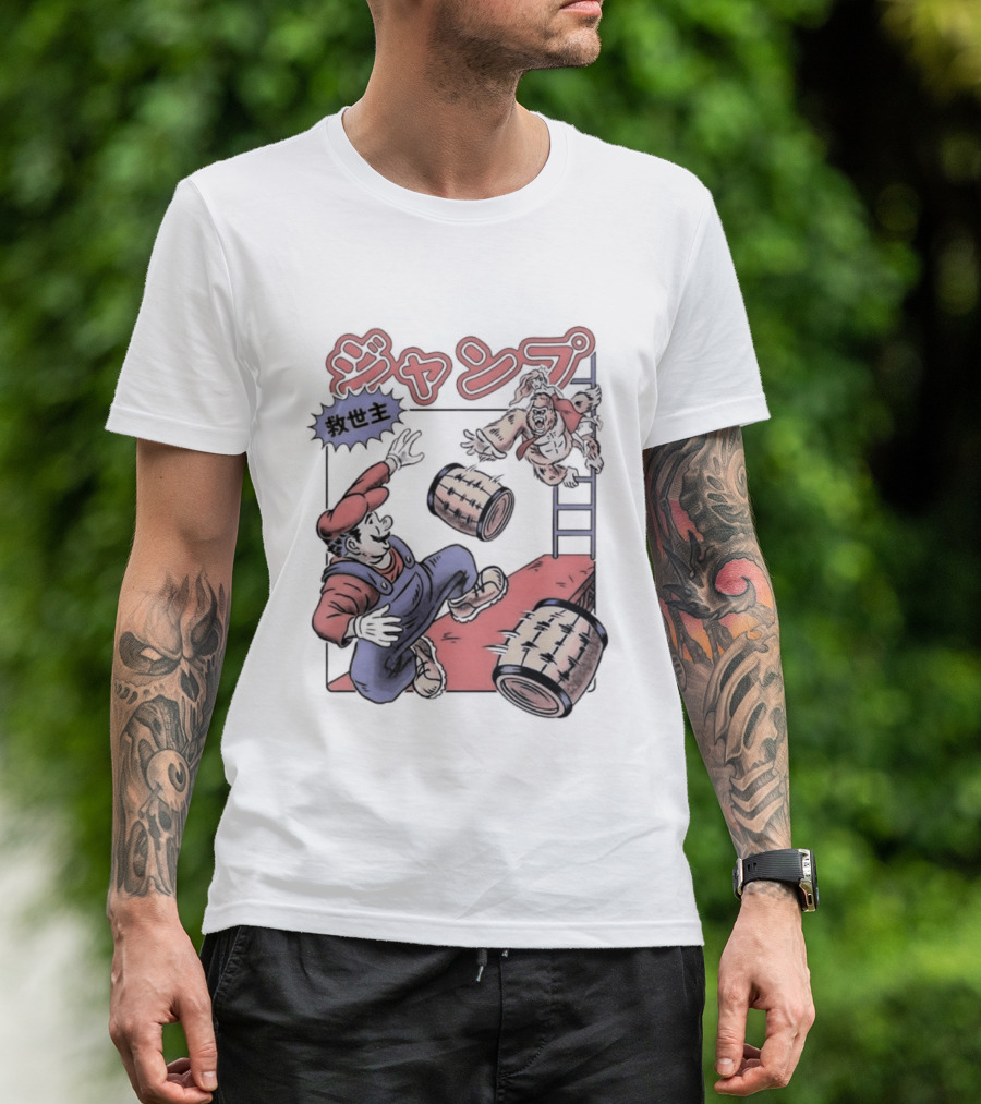 Donkey Kong Barrels Princess Pauline T-Shirt