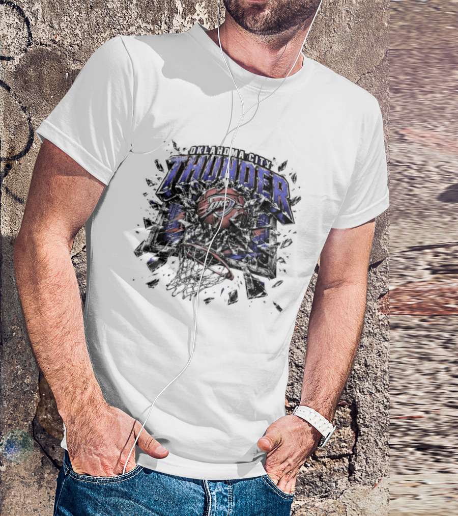Oklahoma City Thunder Basketball Thunder Backboard Breakers T-Shirt