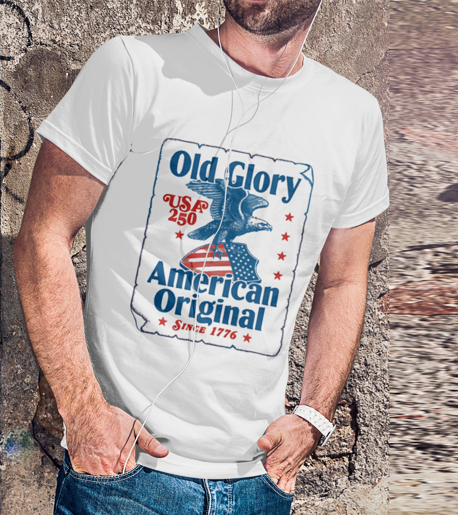 Old Glory USA 250 American Original Eagle Since 1776 T-Shirt