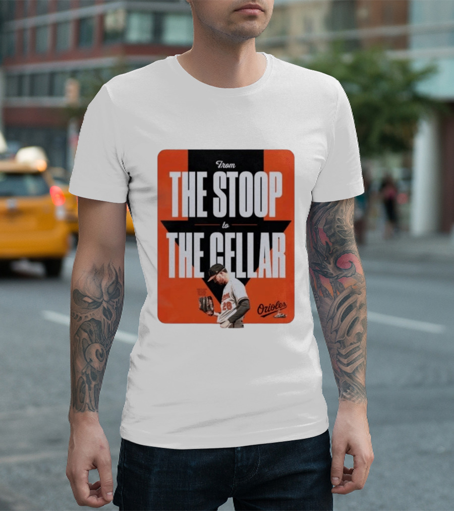Orioles From The Stoop To The Cellar Trevor Rogers 28 T-Shirt