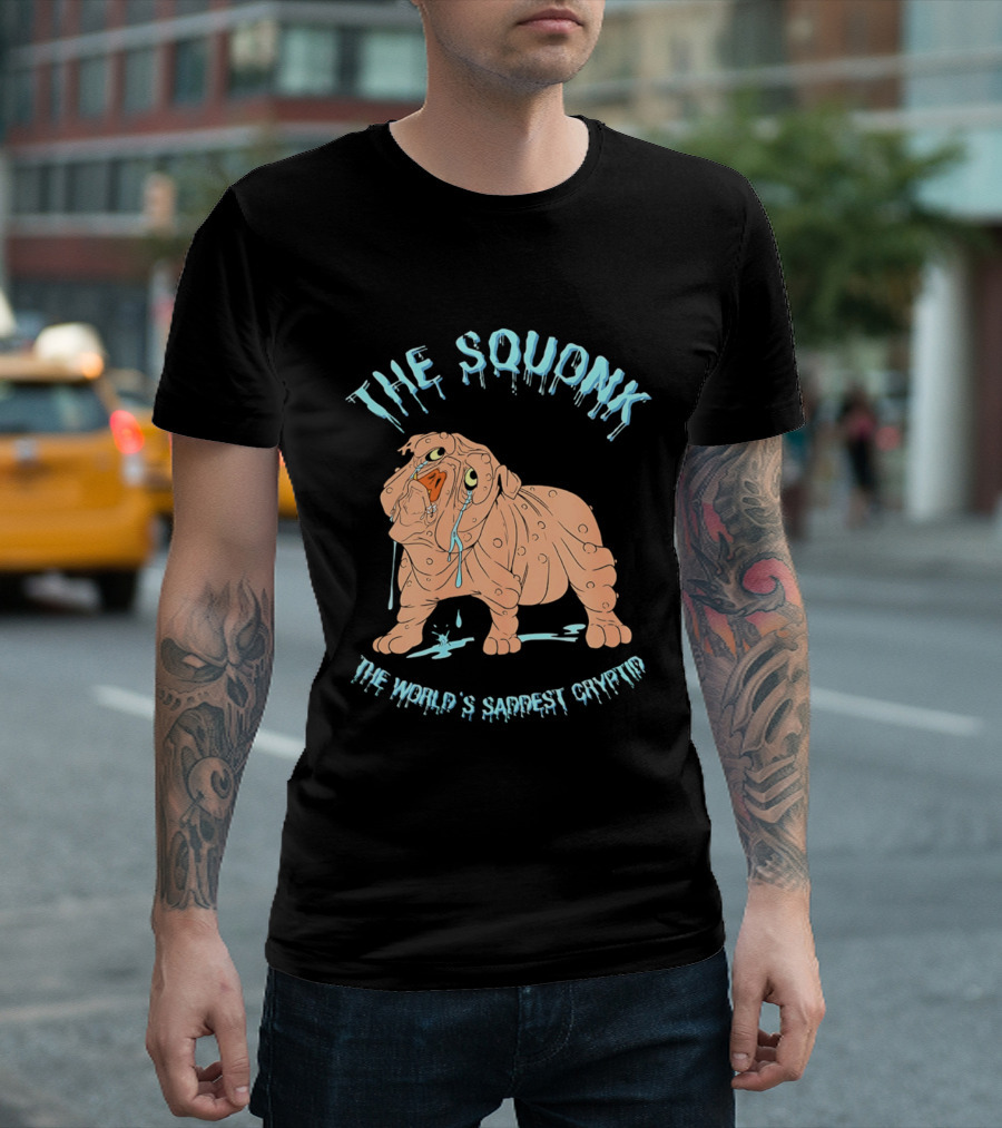 The Squonk World's Saddest Cryptid Dripping T-Shirt