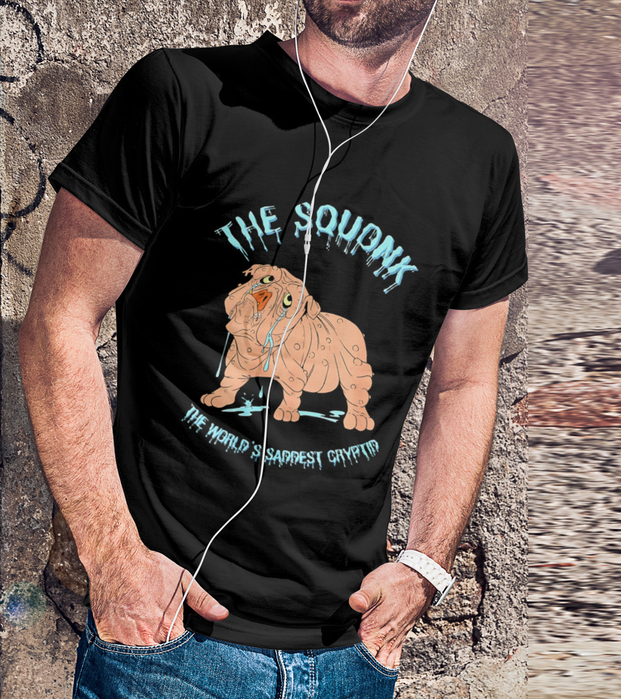 The Squonk World's Saddest Cryptid Dripping T-Shirt