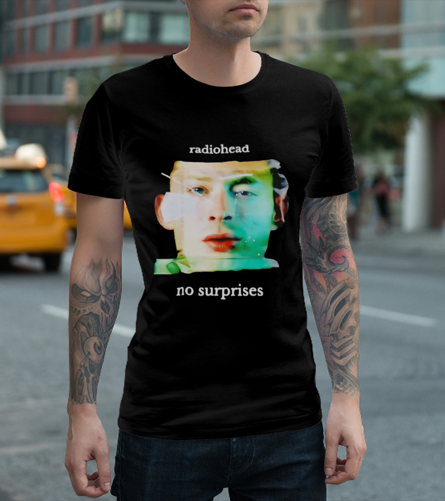 Radiohead No Surprises Thom Yorke Watercolor T-Shirt
