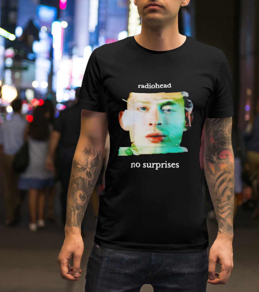 Radiohead No Surprises Thom Yorke Watercolor T-Shirt