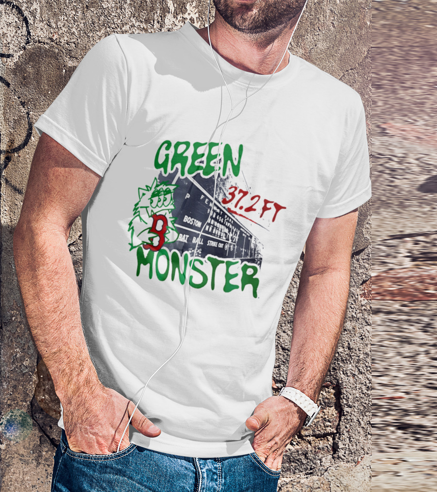 Boston Red Sox Green Monster Fenway 37.2 FT T-Shirt